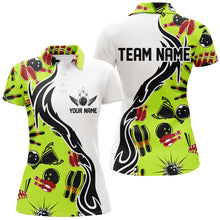 Load image into Gallery viewer, Custom Bowling Shirts For Women, Personalized Bowling Team Jerseys Bowling Pattern IPHW4958