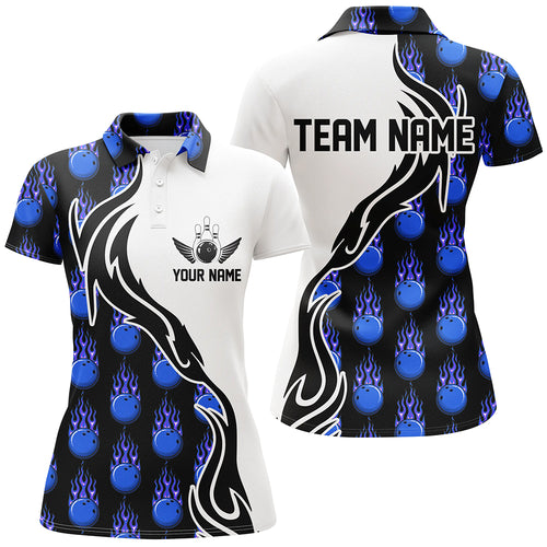 Custom Bowling Shirts For Women, Personalized Bowling Team Jerseys Bowling Pattern IPHW4960