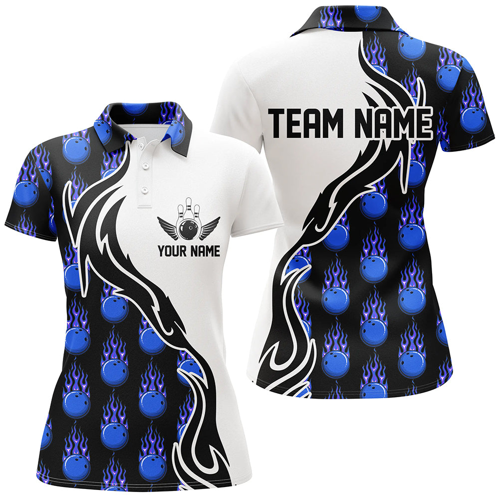 Custom Bowling Shirts For Women, Personalized Bowling Team Jerseys Bowling Pattern IPHW4960