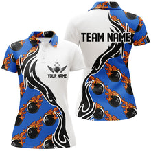 Load image into Gallery viewer, Custom Bowling Shirts For Women, Personalized Bowling Team Jerseys Bowling Pattern IPHW4962