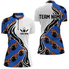 Load image into Gallery viewer, Custom Bowling Shirts For Women, Personalized Bowling Team Jerseys Bowling Pattern IPHW4962