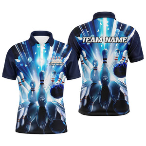 Custom Multi-Color Bowling Ball And Pins Bowlers Shirts For Men And Women, Bowling League Style Shirts For Team IPHW6589