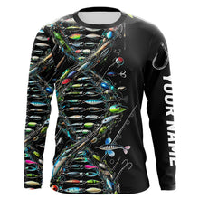 Load image into Gallery viewer, Fishing DNA Custom Long Sleeve UV Protection Performance Fishing Shirts IPHW8360