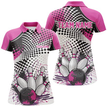 Load image into Gallery viewer, Personalized Bowling Shirts For Women, Custom Bowling League Shirts Pink Bowling Outfits IPHW7131