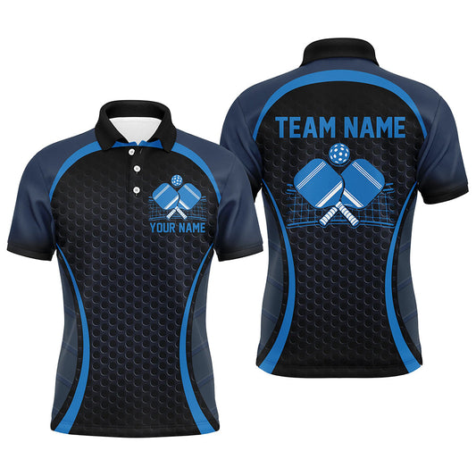 Custom Blue Pickleball Shirts For Men, Men'S Pickleball Outfit Pickleball Team Shirts IPHW7442