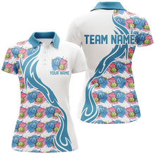 Load image into Gallery viewer, Custom Watercolor Pickleball Shirts For Women, Blue And Pink Pickleball Outfit For Team IPHW6938