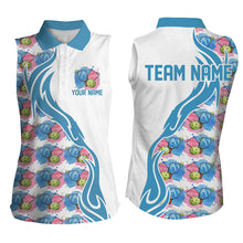 Load image into Gallery viewer, Custom Watercolor Pickleball Shirts For Women, Blue And Pink Pickleball Outfit For Team IPHW6938