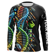 Load image into Gallery viewer, Colorful Fishing DNA Fishing Tools Custom Long Sleeve Tournament Fishing Shirts IPHW8386