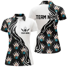 Load image into Gallery viewer, Strike Bowling Custom Polo Shirts For Women And WoWomen, Personalized Bowling Team Shirts IPHW6954