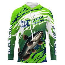 Load image into Gallery viewer, Catfish Fishing Custom Long Sleeve Fishing Shirts, Catfish Fishing Tournament Shirts Fishing Jerseys IPHW7182