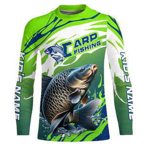 Carp Fishing Custom Long Sleeve Fishing Shirts, Carp Fishing Tournament Shirts Fishing Jerseys IPHW7184