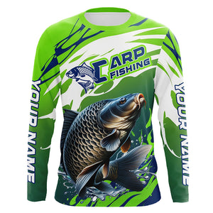 Carp Fishing Custom Long Sleeve Fishing Shirts, Carp Fishing Tournament Shirts Fishing Jerseys IPHW7184