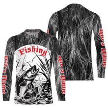 Load image into Gallery viewer, Walleye Fishing Gray Camo Custom 3D Full Printing Shirts, Walleye Long Sleeve Fishing Shirts IPHW6644