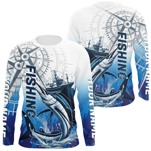 Custom Sailfish Fishing Saltwater Long Sleeve Performance Shirts IPHW9155