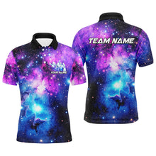 Load image into Gallery viewer, Custom Galaxy Bowling Shirts For Men, Bowling Team Shirts Bowlers Outfits IPHW7545
