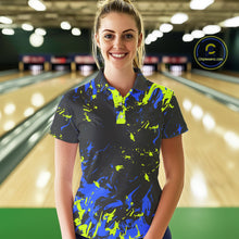Load image into Gallery viewer, Personalized Bowling Shirts For Women, Bowling Balls And Pins Bowling Team Shirts IPHW4316