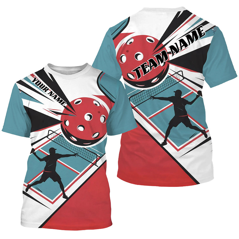 Custom Pickleball T-Shirts For Men, Pickleball Wear Personalized Pickleball Team Shirts IPHW7569