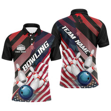 Load image into Gallery viewer, American Flag Strike Bowling Team Shirts For Men And Women, Patriotic Bowling Team Jerseys IPHW6195