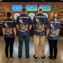 Load image into Gallery viewer, Custom New York State Flag Silver Dart Steel Tip Dart Men Polo Shirt, Dart Team Jerseys IPHW10562