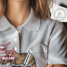 Load image into Gallery viewer, Custom California State Flag Golf Club Golf Team Shirt For Women, Golfer Outfits IPHW10581