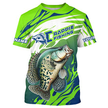 Load image into Gallery viewer, Personalized Crappie Fishing Jerseys, Crappie Fishing Long Sleeve Tournament Fishing Shirts IPHW7027