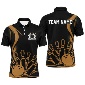 Custom Vintage Bowling Shirts For Men, Classic Bowling Team Shirts Bowling Jerseys | Yellow IPHW7271