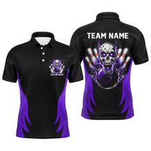 Load image into Gallery viewer, Custom Multi-Color Flame Skull Bowling Shirts For Team, Bowlers Outfit Bowling Jerseys For Men And Women IPHW6558