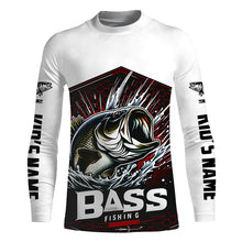 Load image into Gallery viewer, Custom Largemouth Bass Fishing Jerseys, Bass Long Sleeve Tournament Fishing Shirts For Men And Women IPHW5824