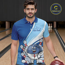 Load image into Gallery viewer, Custom Blue Doctor Bowling Polo Shirts For Men, Funny Doctor Bowling Jerseys IPHW9239
