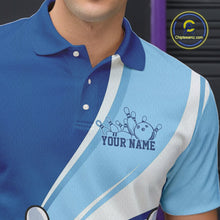 Load image into Gallery viewer, Custom Blue Doctor Bowling Polo Shirts For Men, Funny Doctor Bowling Jerseys IPHW9239