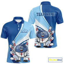 Load image into Gallery viewer, Custom Blue Doctor Bowling Polo Shirts For Men, Funny Doctor Bowling Jerseys IPHW9239