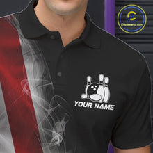 Load image into Gallery viewer, Custom Smoke Florida Flag Bowling Men Team Shirts, Patriotic Florida Bowling Jerseys IPHW10626