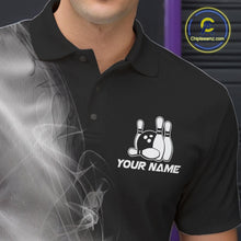 Load image into Gallery viewer, Custom Smoke California Flag Bowling Men Team Shirts, Patriotic California Bowling Jerseys IPHW10629
