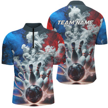 Load image into Gallery viewer, Custom Smoke Unisex Bowling Shirts For Bowling Team, Strike Bowling Jerseys For Men And Women IPHW5982
