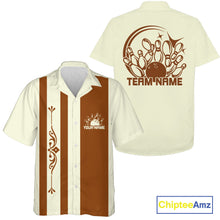 Load image into Gallery viewer, Custom Classic Vintage Bowling Team Shirts, 50S Retro Bowling Button Up ShirtIPHW10869