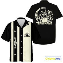 Load image into Gallery viewer, Custom Classic Vintage Bowling Team Shirts, 50S Retro Bowling Button Up ShirtIPHW10869