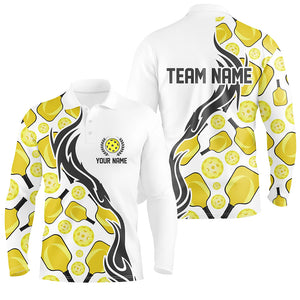 Custom Men's Pickleball Polo Shirts With Team Name, Outdoor Pickleball Outfits For Players IPHW5195