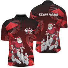 Load image into Gallery viewer, Pink Custom Christmas Bowling Team Shirts For Men, Xmas Bowling Team Outfits Christmas Gifts IPHW7858