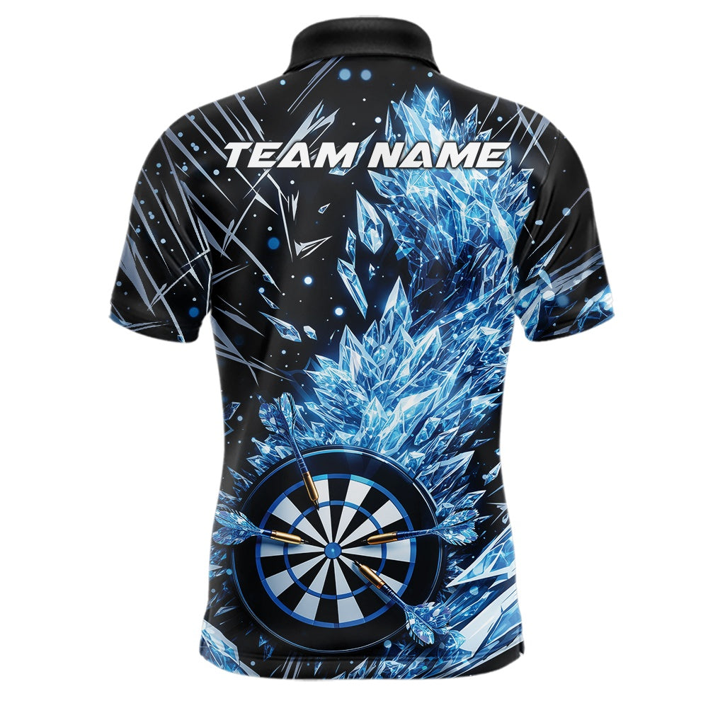 Custom Blue Ice Crystal Dart Jerseys, Ice Dart Team Multi Styles Shirts For Men, Women And Kids IPHW10403