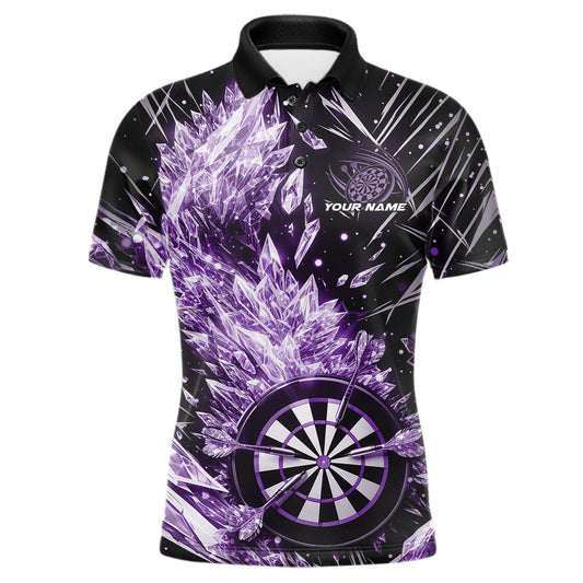 Custom Purple Ice Crystal Dart Jerseys, Ice Dart Team Multi Styles Shirts For Men, Women And Kids IPHW10404