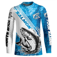 Load image into Gallery viewer, Chinook Salmon Fishing Custom Long Sleeve Performance Shirts, Saltwater Salmon Fishing Shirts IPHW6308