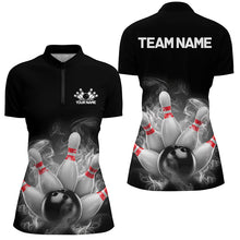 Load image into Gallery viewer, Custom Smoke Bowling Shirts For Women, Bowling Uniform Team Bowling Jerseys IPHW7373