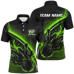 Custom Multi-Color Thunder Lightning Bowling Team Shirts For Men And Women, Flame Bowling Shirts Jerseys For Bowlers IPHW6586