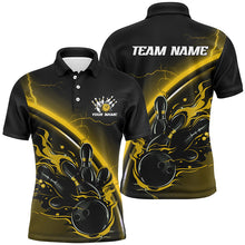Load image into Gallery viewer, Custom Multi-Color Thunder Lightning Bowling Team Shirts For Men And Women, Flame Bowling Shirts Jerseys For Bowlers IPHW6586