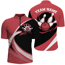 Load image into Gallery viewer, Custom Bowling Uniforms Red Bowling Shirts For Men, Classic Retro Bowling Team Shirt IPHW7397