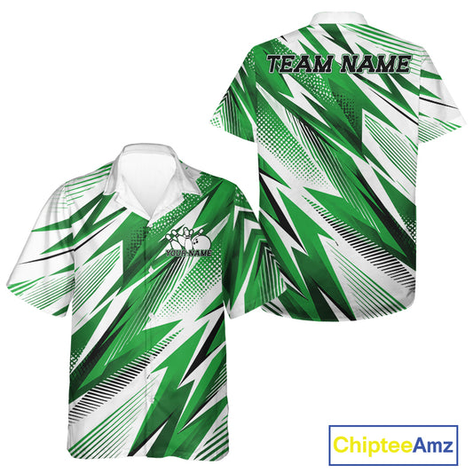 Green and white sports jersey with 'Team Name' text on a white background, featuring Chiptee Amz branding.
