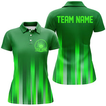 Load image into Gallery viewer, Custom Green Bowling Shirts For Women, Bowling Logo Team Bowling Jerseys, Bowler Outfit IPHW5208