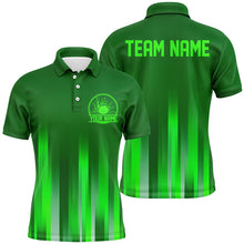 Load image into Gallery viewer, Custom Green Bowling Shirts For Men, Bowling Logo Team Bowling Jerseys, Bowler Outfit IPHW5208