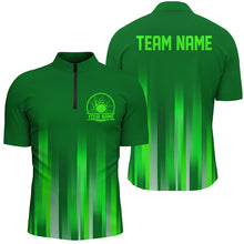 Load image into Gallery viewer, Custom Green Bowling Shirts For Men, Bowling Logo Team Bowling Jerseys, Bowler Outfit IPHW5208