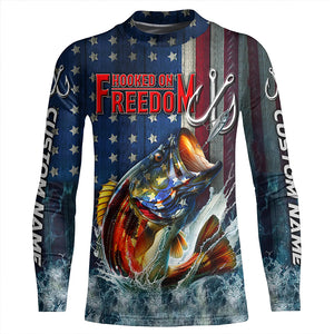 American Flag Bass Custom Fishing Shirts, Patriotic Bass Fishing Jerseys For Men, Women And Kid IPHW5763